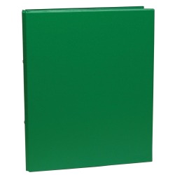 classeur pour ft A4, 2 anneaux de 25 mm, en PVC, vert