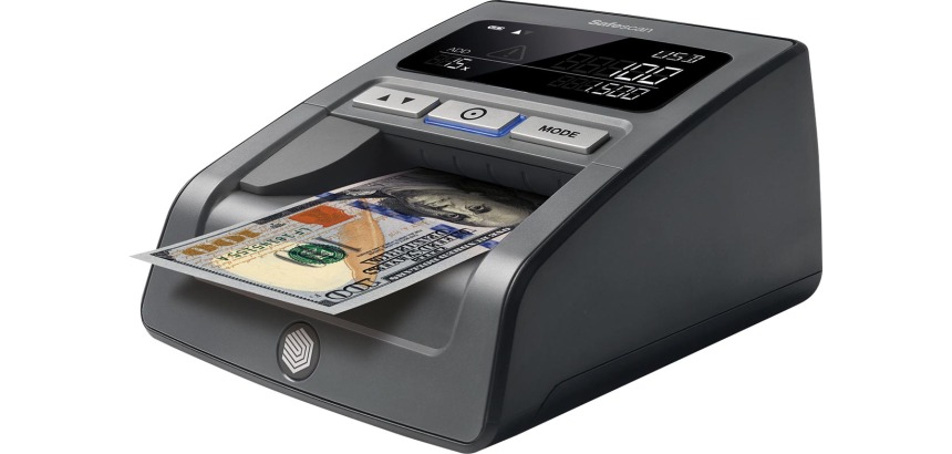Safescan Falschgeld-Detektor 185-S, mit siebenfacher Fälschungserkennung.