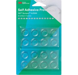 3M butées adhésives Bumpon, transparent, blister de 16 pièces