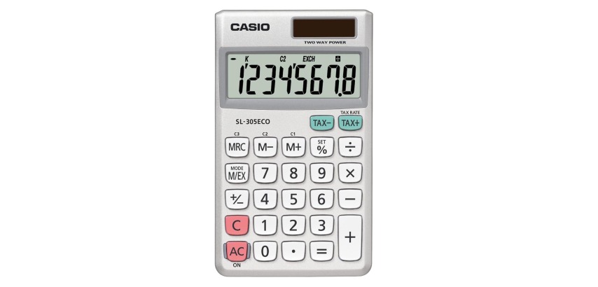 Casio zakrekenmachine SL-305 ECO
