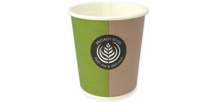 Coffee To Go cup, cardboard, 100 ml, pack of 80 pieces
