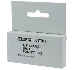 Bostitch Nietjes voor T10, 6 mm, doos van 1.000 nietjes