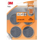 3M protective pads, felt, 34 mm diameter, pack of 4 pieces