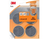 EN_3M PADS FEUTRE 34MM BLS4