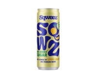 SQWZ Press boisson rafraîchissante Lemon Ginger BIO, canette de 25 cl, paquet de 12 pièces