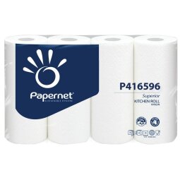 Papernet Essuie-tout Superior, 3-pages, 51 feuilles, paquet de 4 rouleaux