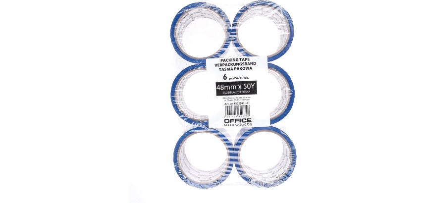 OFFICE products verpakkingstape, 48 mm x 46 m, blauw