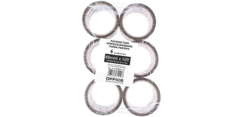 OFFICE products packing tape, 48 mm x 46 m, brown