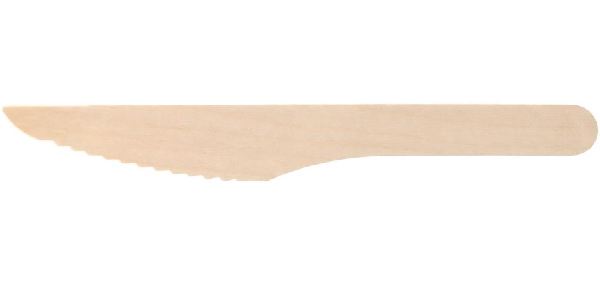 Pure Knife, wooden, 16.5 cm, pack of 250 pieces