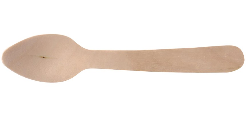 Pure Spoon, wooden, 11 cm, pack of 250 pieces