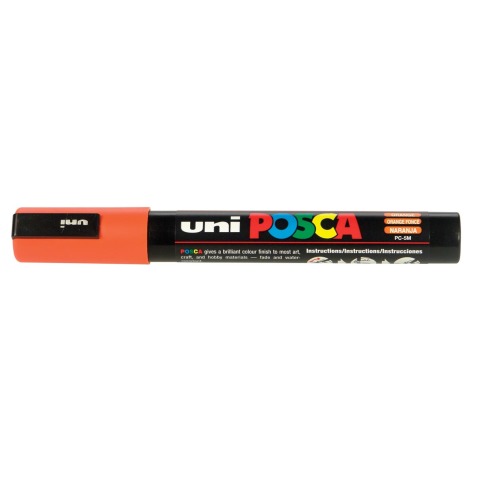 Uni POSCA marqueur peinture PC-5M, 1,8 - 2,5 mm, orange foncé