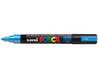 Paintmarker Uni POSCA PC5M medium metallic blauw