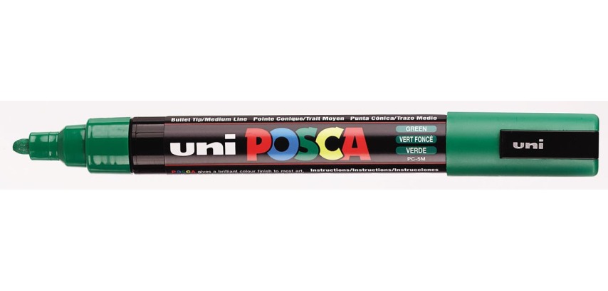 Dark Green Medium Posca Paint Marker PC5M
