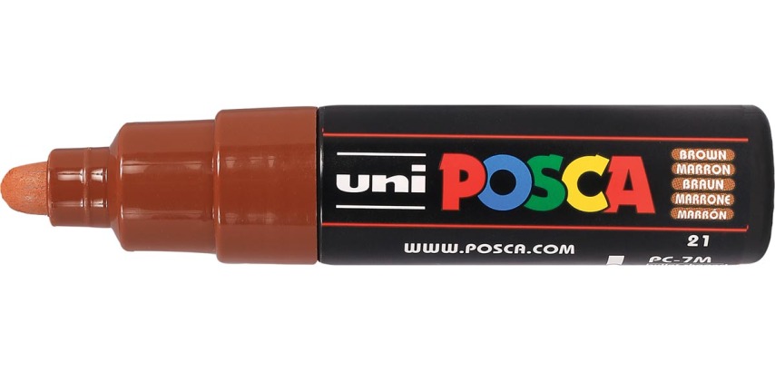 Posca Paint Marker PC7M Broad Brown