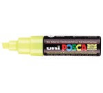 Posca PC8K breiter Keilspitzen-Marker in fluoreszierendem Gelb