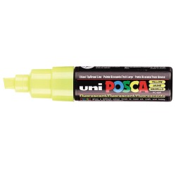 Marqueur peinture Posca PC8K Large biseau jaune fluo