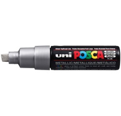 Marqueur peinture Posca PC8K Large biseau argent