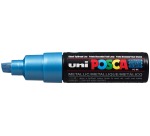 Marqueur peinture Posca PC8K Large biseau bleu métal