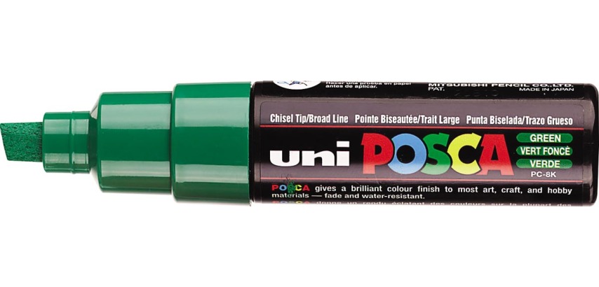 Uni POSCA Marker PC-8K, 8 mm, Dunkelgrün