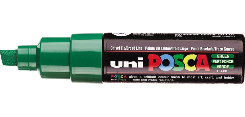 Uni POSCA paint marker PC-8K, 8 mm, dark green