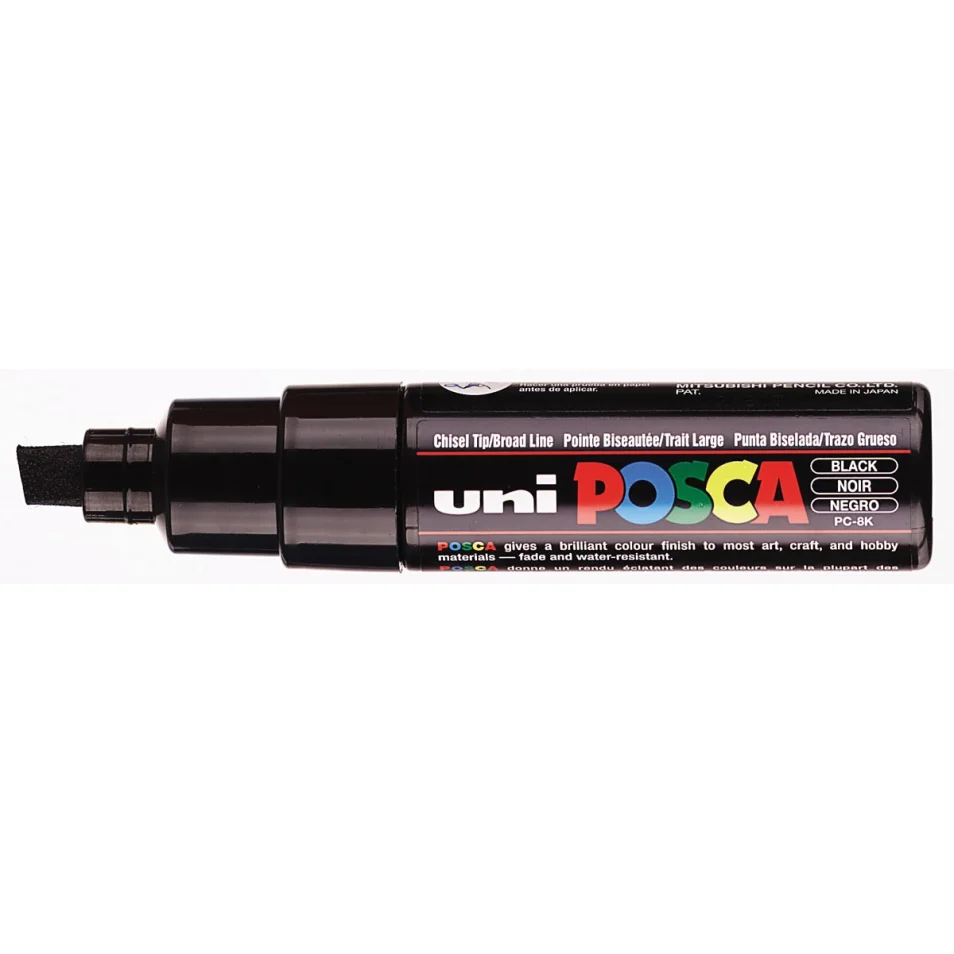 Uni-ball marqueur peinture à l'eau Posca PC-8K, noir sur