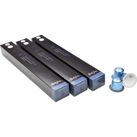 Mokafina aluminium koffiecapsules,  subtle deca, 10 stuks