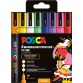 Uni POSCA marqueur peinture PC-3M, 1,5 mm, étui de 8 pièces en couleurs assorties Pop