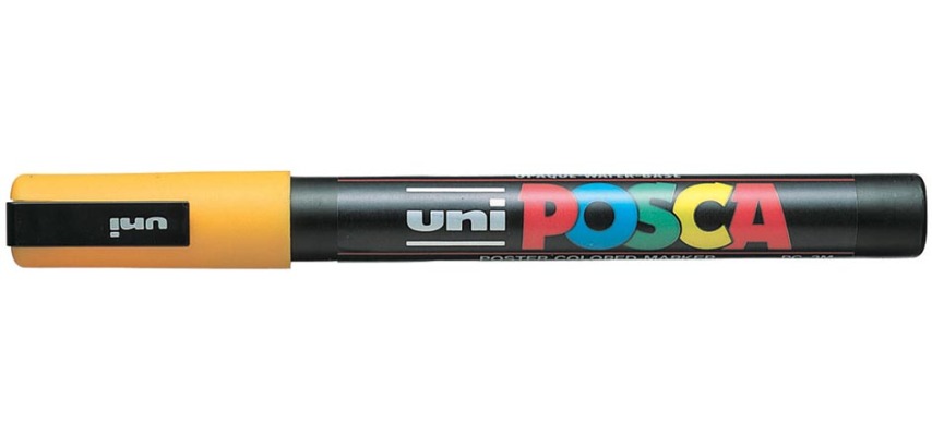Uni POSCA marqueur peinture PC-3M, 1,5 mm, orange clair