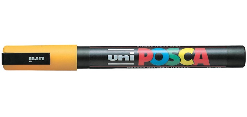 Uni POSCA Malstift PC-3M, 1,5 mm, hellorange