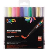 Posca paintmarker PCF-350, brush tip, étui van 10 stuks, assorti