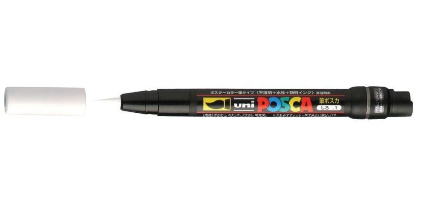 Posca Pinselstift PCF350 1-10 mm weiß