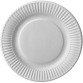 Assiette en carton, rond, blanc, paquet de 100 pièces