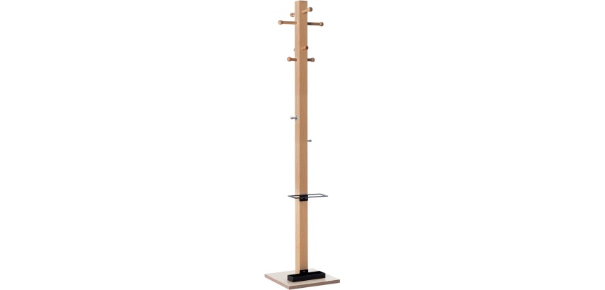 Kapstok Easycloth model B, uit hout, zwart