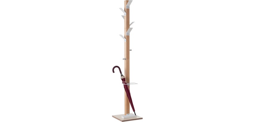 Kapstok Easycloth model A, uit hout, wit