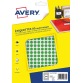 Avery PET08V etiquettes pastilles rondes, diamètre 8 mm, blister de 2940 pièces, vert