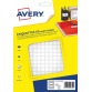 Avery PET08W ronde markeringsetiketten, diameter 8 mm, blister van 4704 stuks, wit