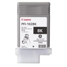 Canon PFI-102 BK - dye-based black - original - ink tank