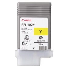 Canon cartouche d'encre PFI-102Y, 130 ml, OEM 0898B001, jaune