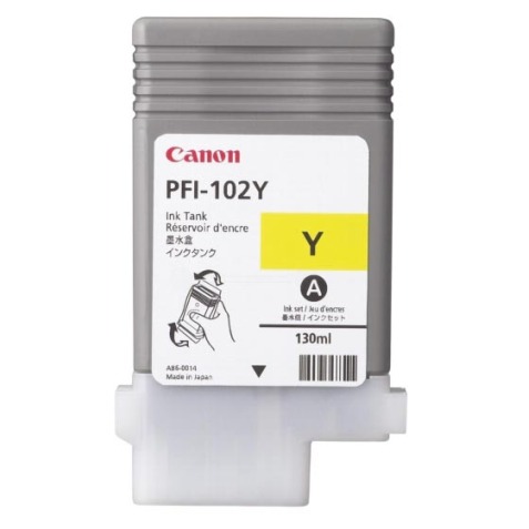 PFI102Y CANON IPF500 Ink YELLOW  0898B001 130ml