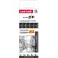 Uni Pin fineliner, pointes calibrées, noir, 0,2-0,4-0,6-0,8-1,0 mm, blister de 4 + 1 gratuit