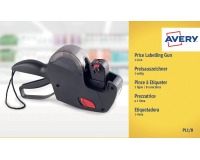 Etiketteertang Avery PL1/8 + inktrol + rol etiketten