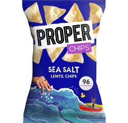 Proper chips aux lentilles Sea Salt, sachet de 20 g