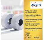 Etiquette prix Avery PLP1226 12x26mm 10rlx à 1500pcs