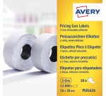 Avery PLR1626 étiquettes pour étiqueteuse, non-permanent, ft 26 x 16, 12 000 étiquettes, blanc