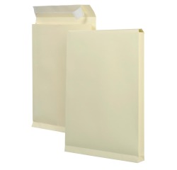 Envelop monsterzak 262x371x38mm zelfkl creme 125st