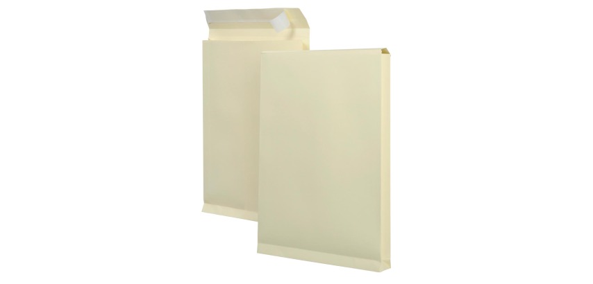 Gusset envelope 229x324x38mm AC cream 125pcs