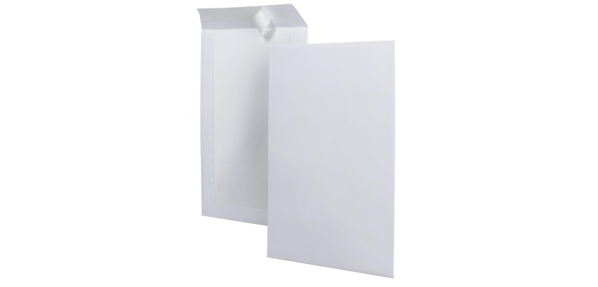 <html>Envelopes with cardboard back, size 262 x 371 mm, box of 100 pieces</html>