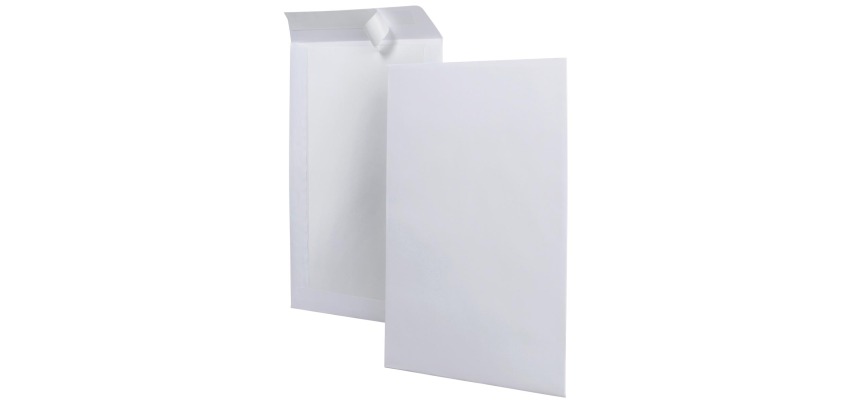 Enveloppes avec dos en carton, ft 262 x 371 mm, boîte de 100 pièces