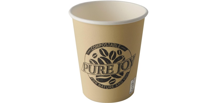 Cardboard cup 'pure' 20 cl, cream