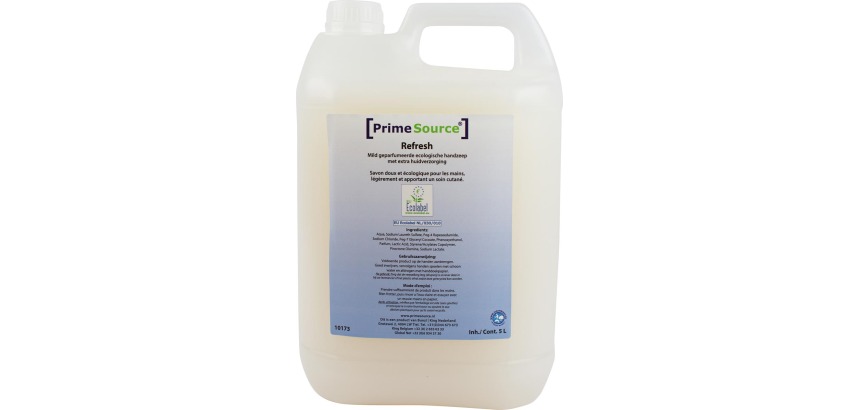 Primesource handzeep Refresh Eco, fles van 5 l